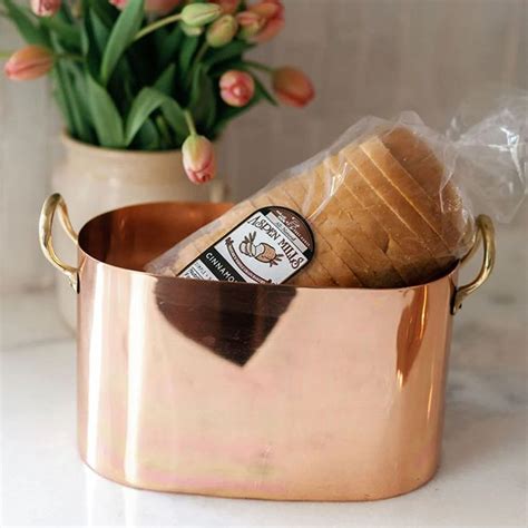 Farmhouse Classics Copper Bread Box